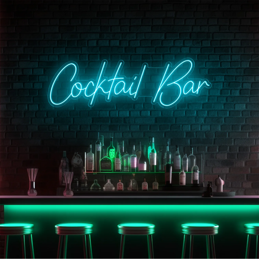Turquoise Neon Signage: Elevate your space with the captivating glow of our turquoise neon signs. A perfect blend of style and vibrancy for a modern touch. Shop now to add a splash of vivid color to your surroundings!