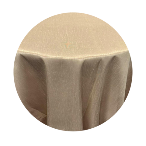 tablecloth taupe capri round 132in