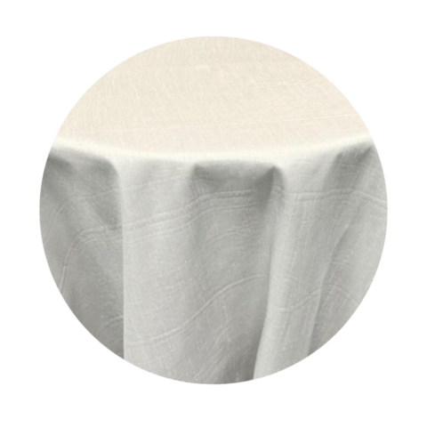 tablecloth platinum capri round - 132in