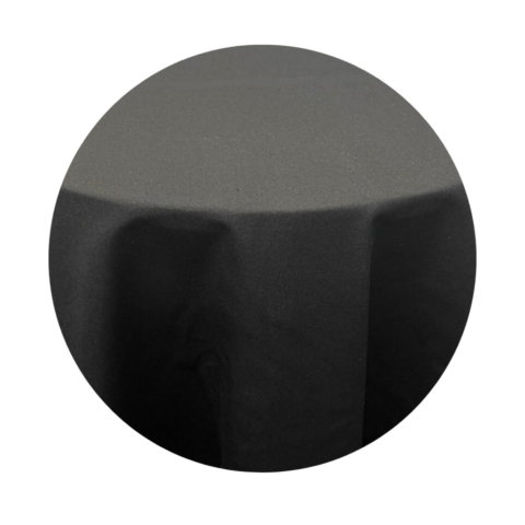 TABLECLOTH black la petite france round 132IN