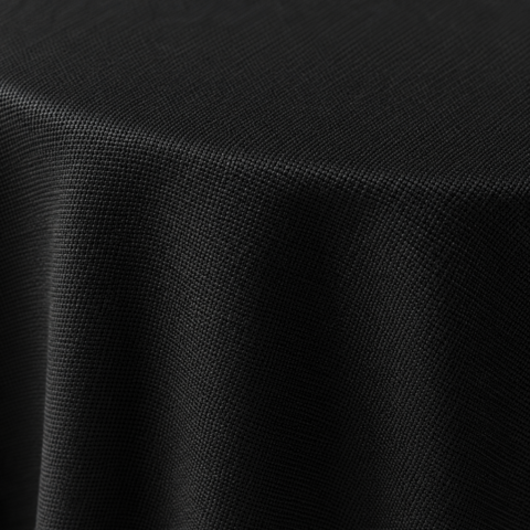 CELEBRATIONS CAYMAN RENTAL TABLECLOTH BLACK POLY ROUND 132IN