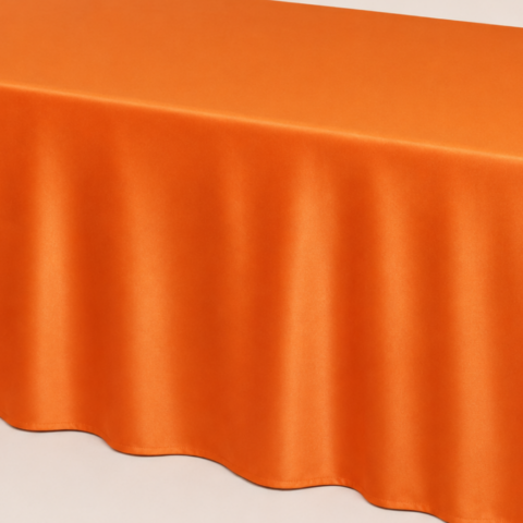 CELEBRATIONS CAYMAN RENTAL TABLECLOTH ORANGE OBLONG 72IN X 120IN