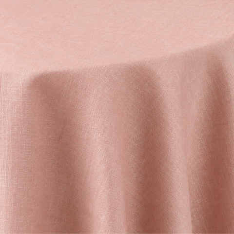 CELEBRATIONS CAYMAN RENTAL TABLECLOTH BLUSH PINK METALLIC BURLAP 108INX156IN