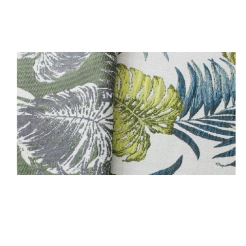 TABLECLOTH TEAL LIME BALI REVERSIBLE ROUND 132in