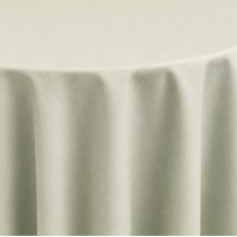CELEBRATIONS CAYMAN RENTAL TABLE linens_TABLECLOTH SAGE GREEN ROUND 132IN