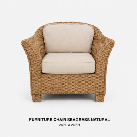 CELEBRATIONS CAYMAN RENTAL EVENTS WEDDINGS FURNITURE CHAIR SEAGRASS