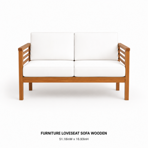 Furniture Loveseat Sofa Wooden