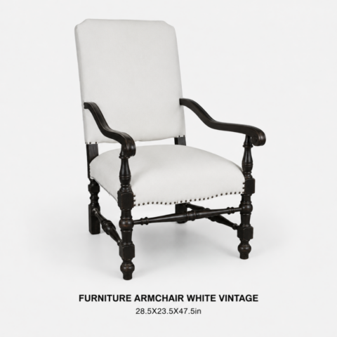CELEBRATIONS CAYMAN RENTAL EVENTS WEDDINGS PARTY FURNITURE ARMCHAIR WHITE VINTAGE