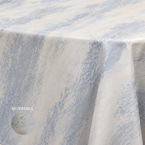 CELEBRATIONS CAYMAN RENTAL TABLECLOTH SAND ALABASTER REVERSIBLE ROUND 132inD