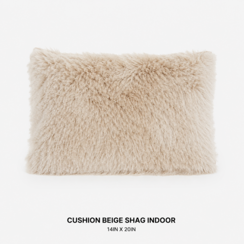 CUSHION_BEIGE_SHAG_INDOOR_14IN_X_20IN_DECORATIVE_THROW_PILLOW_BEIGE_FAUX_FUR_SHAG_TEXTURE_LUMBAR_ACCENT_CUSHION_SOFT_PLUSH_LOUNGE_SEATING_SOFA_DECOR_RENTAL_WEDDINGS_EVENTS_PARTY_CAYMAN_ISLANDS_CELEBRATIONS