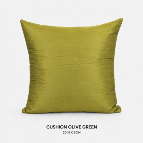 CELEBRATIONS GRAND CAYMAN RENTAL PARTY EVENTS CUSHION OLIVE GREEN 20IN X 20IN