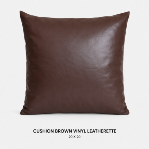 CELEBRATIONS GRAND CAYMAN RENTAL PARTY EVENTS CUSHION BROWN VINYL LEATHERETTE 10IN X 20IN