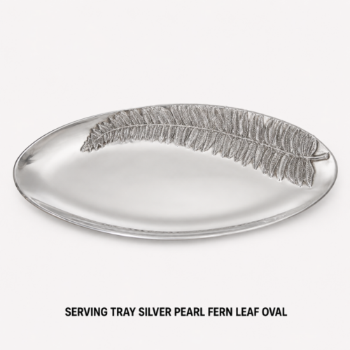SERVING_TRAY_SILVER_PEARL_FERN_LEAF_OVAL_METAL_SERVING_DISPLAY_TRAY_RENTAL_WEDDINGS_EVENTS_PARTY_CAYMAN_ISLANDS_CELEBRATIONS