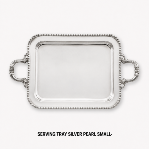 SERVING_TRAY_SILVER_PEARL_SMALL_HANDLED_METAL_SERVING_DISPLAY_TRAY_RENTAL_WEDDINGS_EVENTS_PARTY_CAYMAN_ISLANDS_CELEBRATIONS