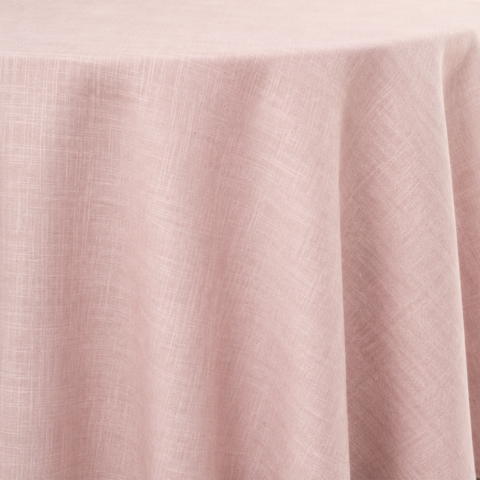TABLECLOTH BLUSH DUBLIN ROUND 132inD CELEBRATIONS GRAND CAYMAN RENTAL PARTY EVENTS TABLECLOTH BLUSH DUBLIN ROUND 132inD