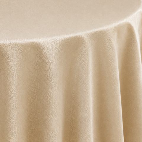 TABLECLOTH CHAMPAGNE ARENA ROUND 132inD CELEBRATIONS GRAND CAYMAN RENTAL PARTY EVENTS TABLECLOTH CHAMPAGNE ARENA ROUND 132inD