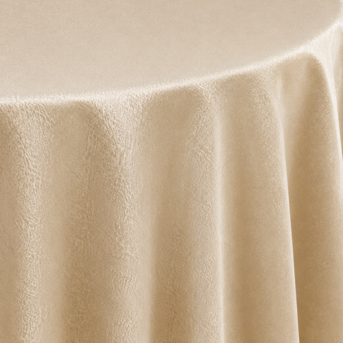 TABLECLOTH CHAMPAGNE ARENA ROUND 132inD