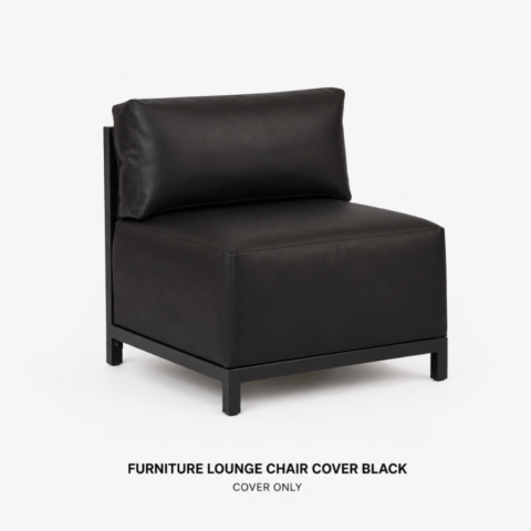 CELEBRATIONS CAYMAN RENTAL EVENTS WEDDINGS PARTY FURNITURE LOUNGE CHAIR COVER BLACK
