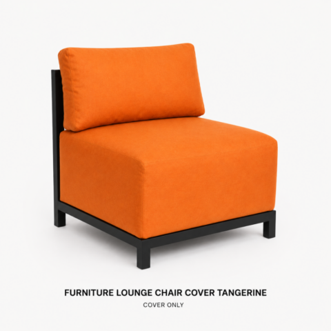 CELEBRATIONS CAYMAN RENTAL EVENTS WEDDINGS PARTY FURNITURE LOUNGE CHAIR COVER TANGERINE