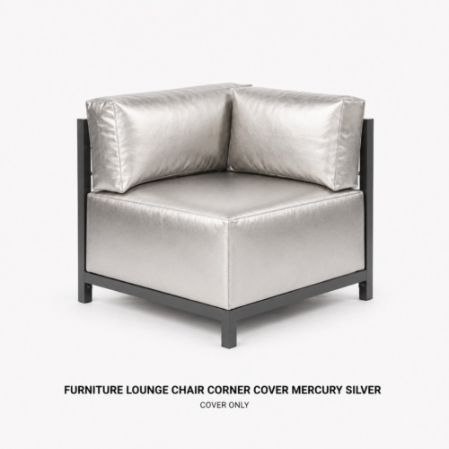FURNITURE_LOUNGE_CHAIR_CORNER_COVER_MERCURY_SILVER_FOR_TITANIUM_FRAME_CHAIR_SILVER_METALLIC_UPHOLSTERED_CORNER_CHAIR_COVER_MODULAR_SECTIONAL_LOUNGE_SEATING_MODERN_EVENT_FURNITURE_GLAM_LOUNGE_DECOR_RENTAL_WEDDINGS_EVENTS_PARTY_CAYMAN_ISLANDS_CELEBRATIONS