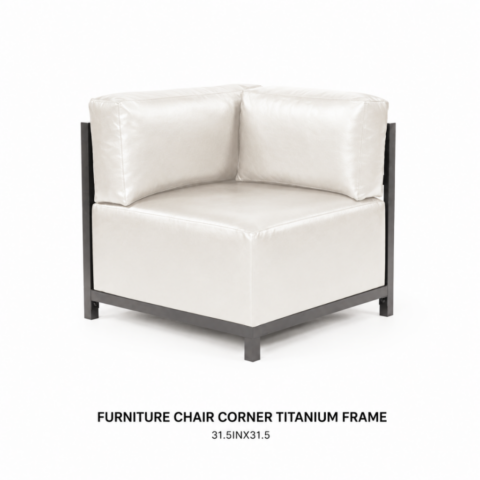 CELEBRATIONS CAYMAN RENTAL EVENTS WEDDINGS PARTY FURNITURE CHAIR CORNER TITANIUM FRAME