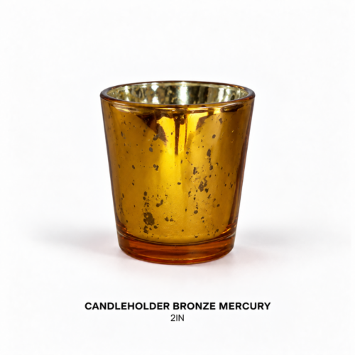CANDLEHOLDER BRONZE MERCURY 2IN