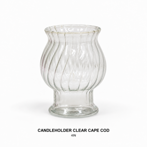 CANDLEHOLDER CLEAR CAPE COD 4IN