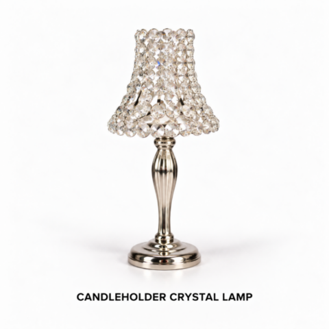 CANDLEHOLDER CRYSTAL LAMP