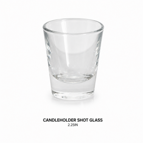 CANDLEHOLDER SHOT GLASS 2.25IN
