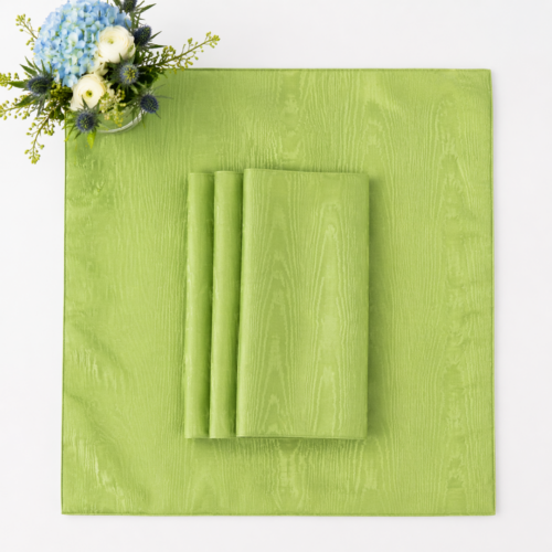 NAPKIN APPLE GREEN MOIRE 20IN X 20IN