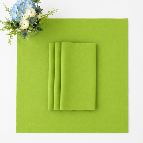 NAPKIN LIME GREEN LAMOUR 20IN X 20IN