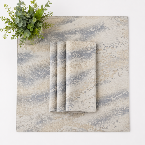 NAPKIN SAND ALABASTER REVERSIBLE POLY 20IN X 20IN