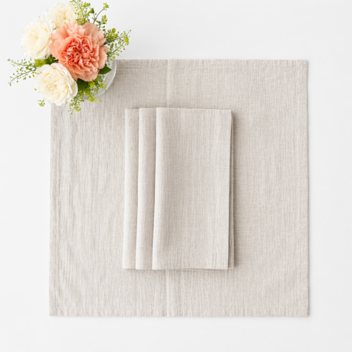 NAPKIN NATURAL LINEN DARK 20IN X 20IN