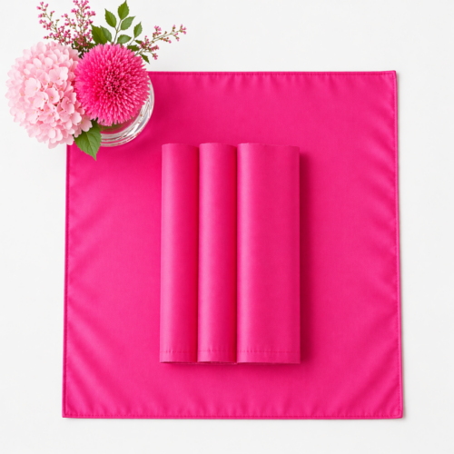 NAPKIN HOT PINK LAMOUR 20IN X 20IN
