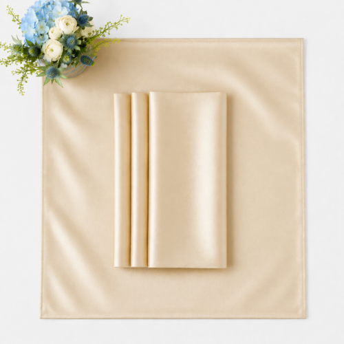 NAPKIN CHAMPAGNE LAMOUR 20IN X 20IN