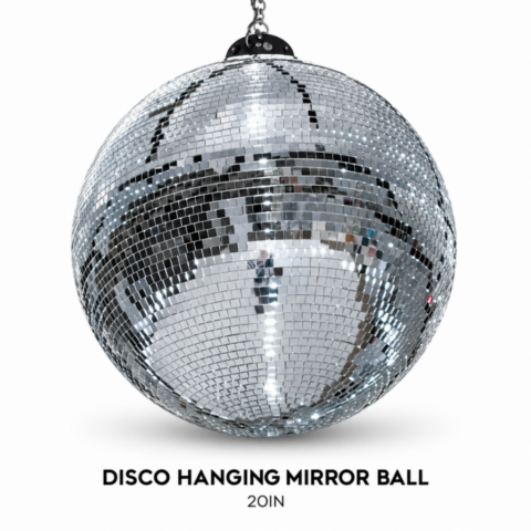 DISCO HANGING MIRROR BALL 20IN
