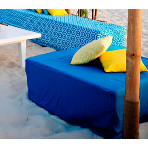FURNITURE LOUNGE BED TURQUOISE COVER 4FT X 4FT