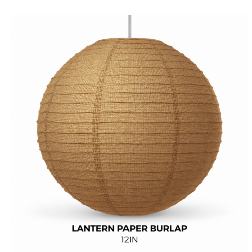 LANTERN PAPER BURLAP 12IN
