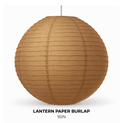 LANTERN PAPER BURLAP 16IN