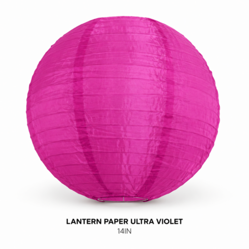 LANTERN PAPER ULTRA VIOLET 14IN