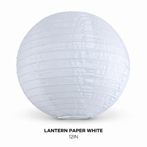 LANTERN PAPER WHITE 12IN
