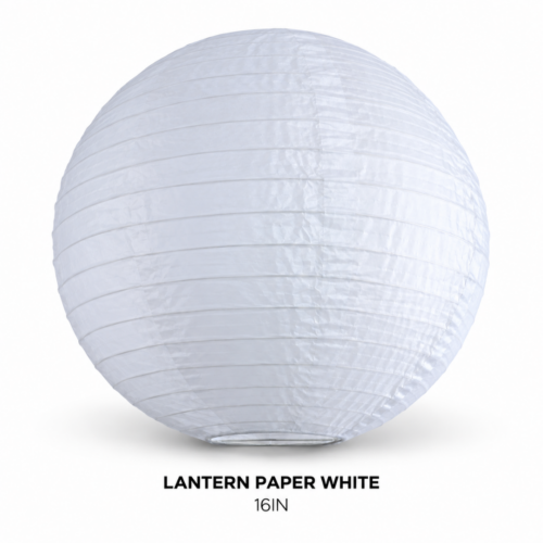 LANTERN PAPER WHITE 16IN