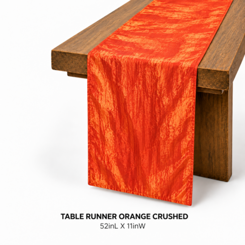 TABLE RUNNER ORANGE CRUSHED 52inL X 11inW