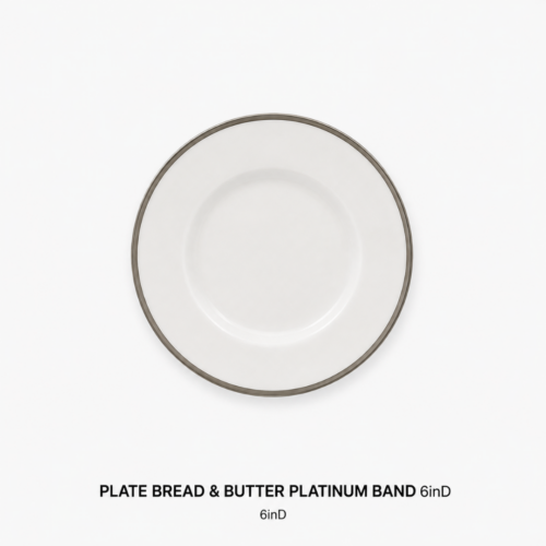 PLATE_BREAD_AND_BUTTER_PLATINUM_BAND_6IN_D_WHITE_CHINA_TABLEWARE_DINNERWARE_RENTAL_WEDDINGS_EVENTS_PARTY_CAYMAN_ISLANDS_CELEBRATIONS