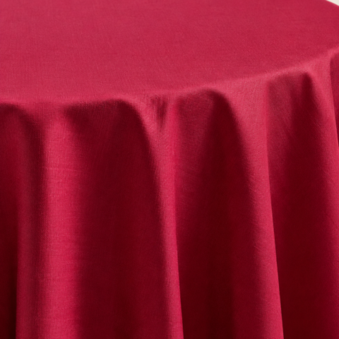 CELEBRATIONS CAYMAN RENTAL TABLECLOTH FUCHSIA CREPE-BACK SATIN ROUND 132IN