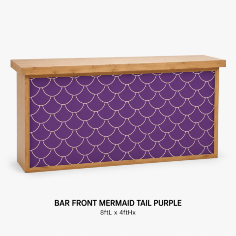 CELEBRATIONS CAYMAN RENTAL EVENTS WEDDINGS PARTY BAR FRONT MERMAID TAIL PURPLE