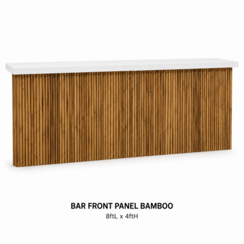 CELEBRATIONS CAYMAN RENTAL EVENTS WEDDINGS PARTY BAR FRONT PANEL BAMBOO