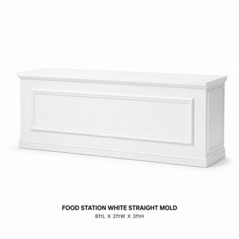 CELEBRATIONS CAYMAN RENTAL EVENTS WEDDINGS PARTY FOOD STATION WHITE STRAIGHT MOLD