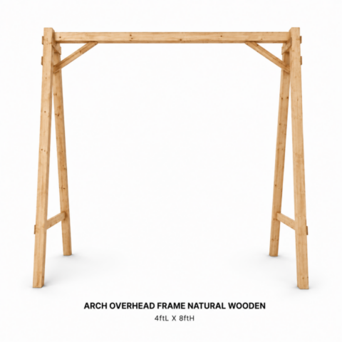 CELEBRATIONS CAYMAN RENTAL EVENTS WEDDINGS PARTY ARCH OVERHEAD FRAME NATURAL WOODEN