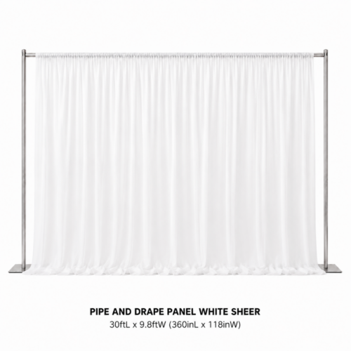 PIPE_AND_DRAPE_PANEL_WHITE_SHEER_30FT_X_9_8FT_WHITE_SHEER_BACKDROP_DRAPING_PANEL_TRANSPARENT_CURTAIN_EVENT_BACKGROUND_STAGE_DECOR_PHOTO_BACKDROP_ROOM_DIVIDER_RENTAL_WEDDINGS_EVENTS_PARTY_CAYMAN_ISLANDS_CELEBRATIONS